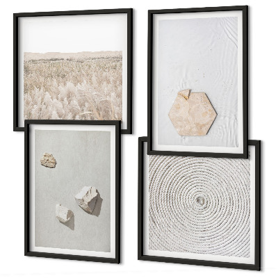 Multi-piece wall decor set Light boho sand textures