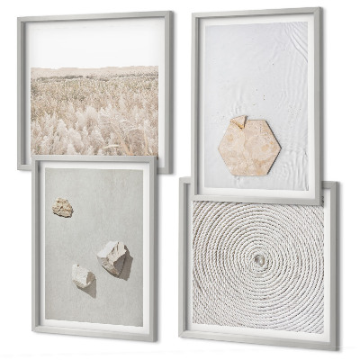 Multi-piece wall decor set Light boho sand textures