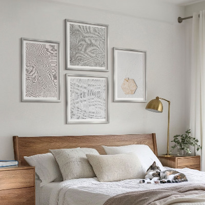 Wall art set Light boho sand textures