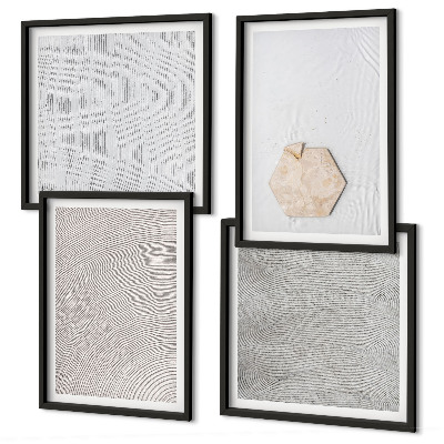 Wall art set Light boho sand textures