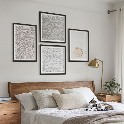 Wall art set Light boho sand textures