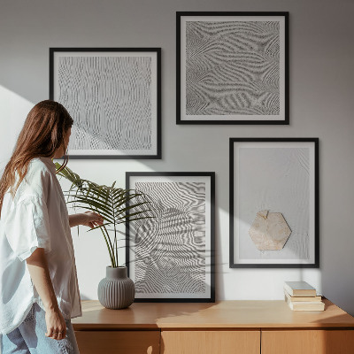 Wall art set Light boho sand textures