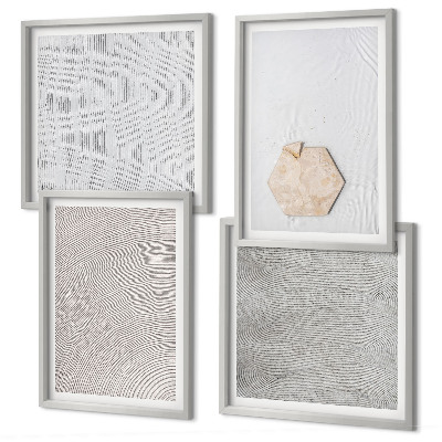 Wall art set Light boho sand textures