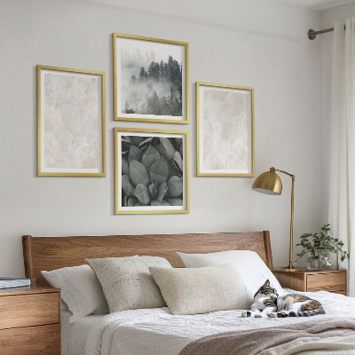 Wall art set Stone pastel marbles
