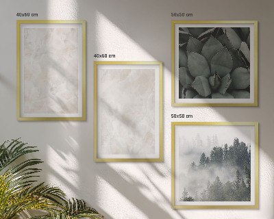 Wall art set Stone pastel marbles