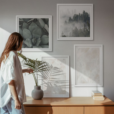 Wall art set Stone pastel marbles