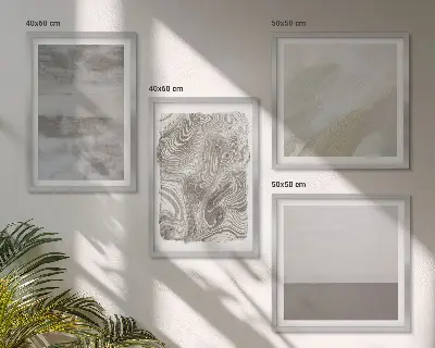 Industrial design wall art set of 4 pieces