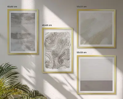 Industrial design wall art set of 4 pieces
