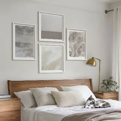 Industrial design wall art set of 4 pieces