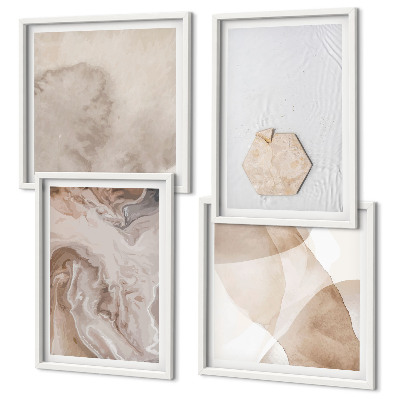 Wall art set Design abstract nature inspiration