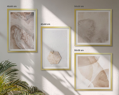 Wall art set Design abstract nature inspiration