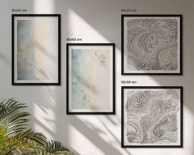 Multi-piece wall decor set Delicate watercolor cardboards