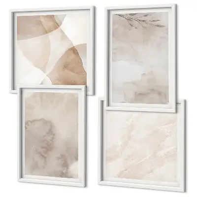 Wall art set watercolor boho textures