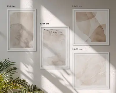 Wall art set watercolor boho textures