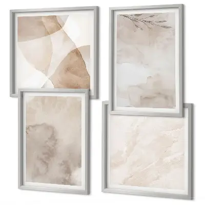 Wall art set watercolor boho textures