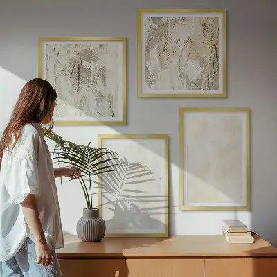 Bright Texture Paint Wall Art set of 4 pieces