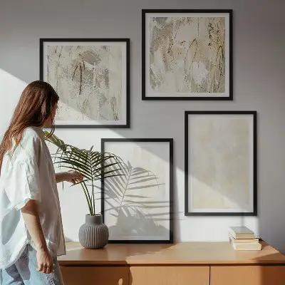 Bright Texture Paint Wall Art set of 4 pieces