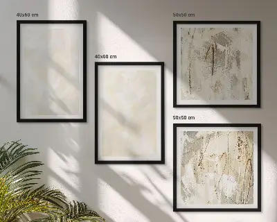 Bright Texture Paint Wall Art set of 4 pieces