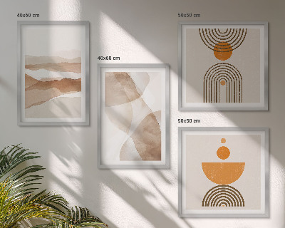 Multi-piece wall decor set Structures shades minimalism