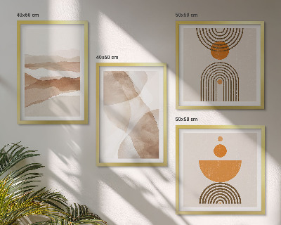 Multi-piece wall decor set Structures shades minimalism
