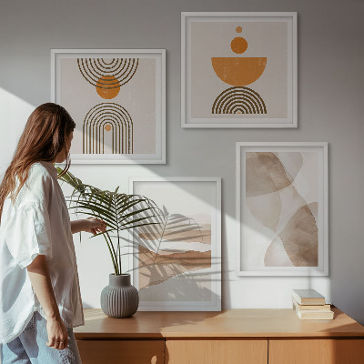 Multi-piece wall decor set Structures shades minimalism