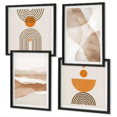 Multi-piece wall decor set Structures shades minimalism