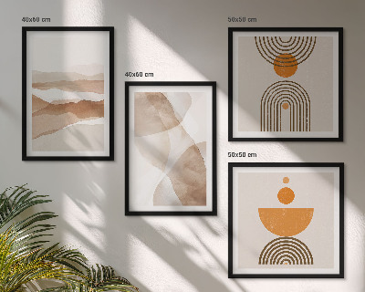 Multi-piece wall decor set Structures shades minimalism