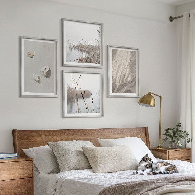 Set of 4 wall art pieces Close-ups of the boho style structure