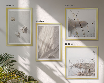 Set of 4 wall art pieces Close-ups of the boho style structure