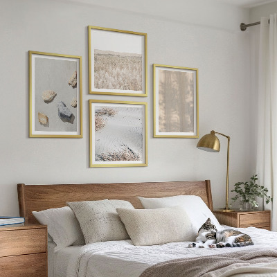 Multi-piece wall decor set Boho natural textures