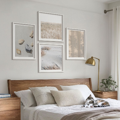 Multi-piece wall decor set Boho natural textures