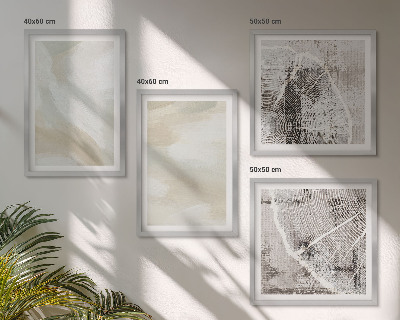 Wall art set Paint texture minimalism