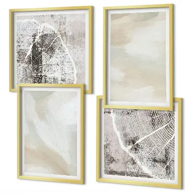 Wall art set minimalist paint texture print