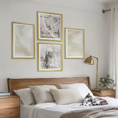 Wall art set minimalist paint texture print