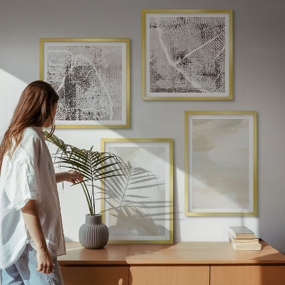 Wall art set Paint texture minimalism