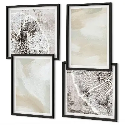 Wall art set minimalist paint texture print