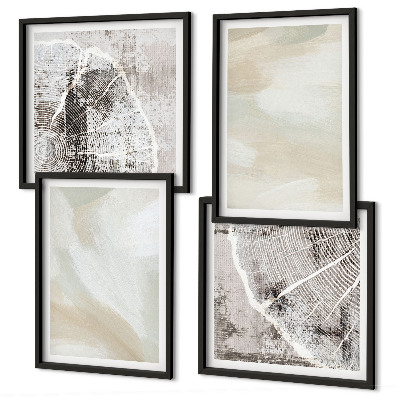 Wall art set Paint texture minimalism