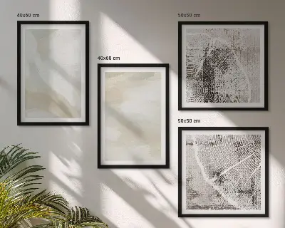 Wall art set minimalist paint texture print