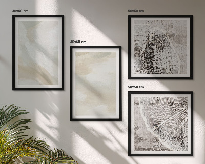 Wall art set Paint texture minimalism