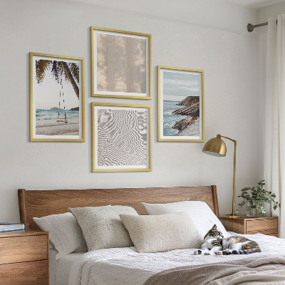 Multi-piece wall decor set Summer sand seaside views