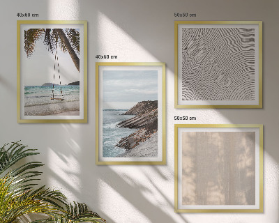 Multi-piece wall decor set Summer sand seaside views