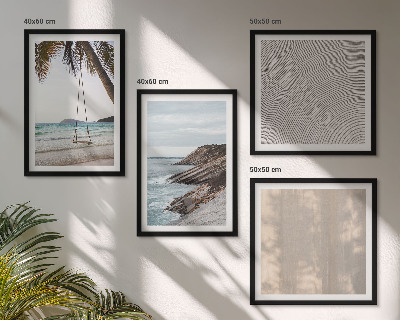 Multi-piece wall decor set Summer sand seaside views