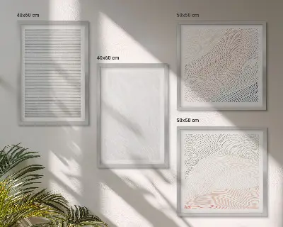 Multi-piece wall decor set bright structures with sand patterns