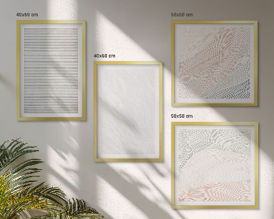 Multi-piece wall decor set Bright structures, sand patterns