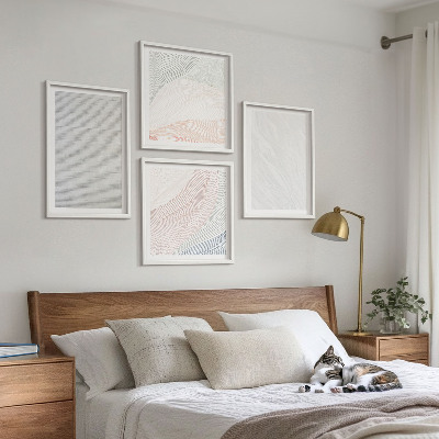 Multi-piece wall decor set Bright structures, sand patterns