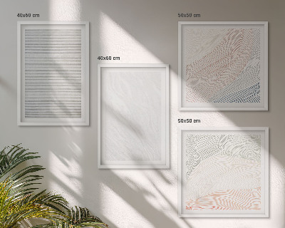 Multi-piece wall decor set Bright structures, sand patterns
