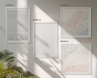 Multi-piece wall decor set bright structures with sand patterns