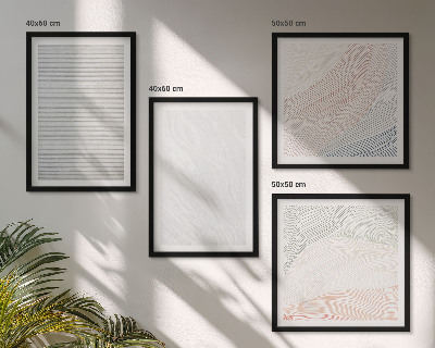 Multi-piece wall decor set Bright structures, sand patterns
