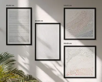 Multi-piece wall decor set bright structures with sand patterns