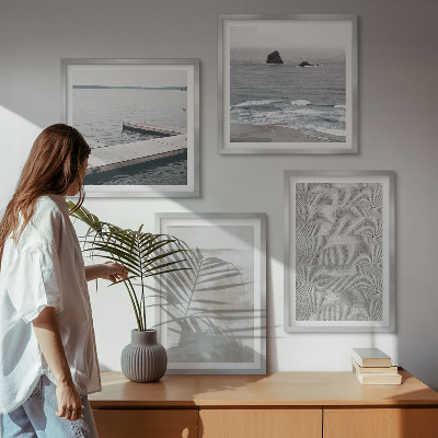 Multi-piece wall decor set Abstract design modern textures